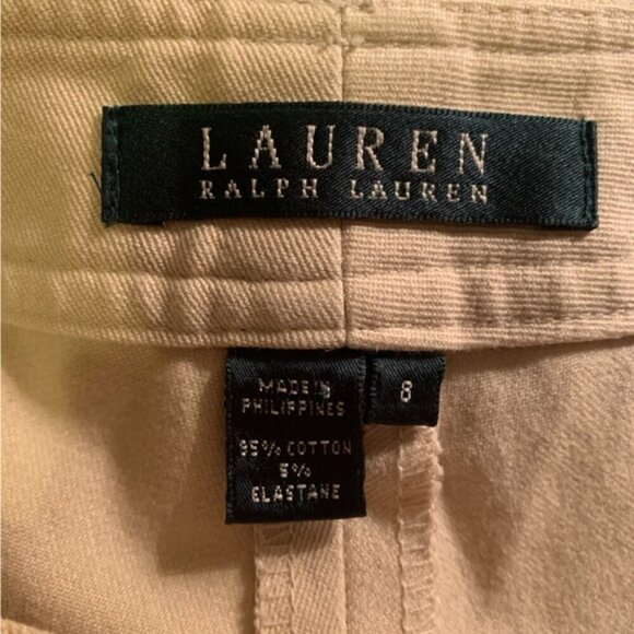 Lauren Ralph Lauren Straight Leg Cotton Pants Sz 8 - Picture 6 of 7
